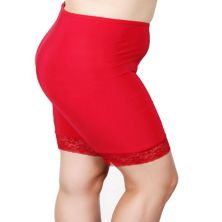 Moisture Wicking Cool Anti Chafe Slip Short with Leg Lace 9&#34; Undersummers