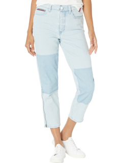 Укороченные зауженные джинсы светлого цвета Tommy Hilfiger Adaptive
