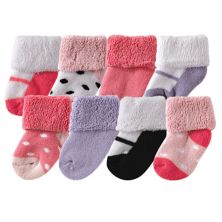 Махровые носки Luvable Friends для новорожденных и малышей, розовый, черный Luvable Friends
