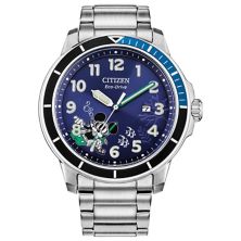 Disney's Mickey Mouse Diver Men's Eco-Drive Stainless Steel Watch by Citizen - AW1529-81W Citizen