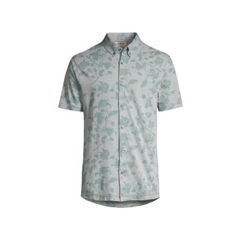 Floral Button-Down Shirt Linksoul