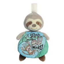 Ebba Small Multicolor Story Pals 9&#34; Sloth And The Monkey Educational Baby Stuffed Animal Ebba