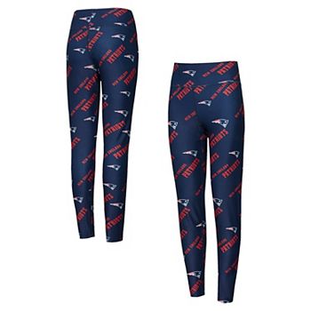 Women's Concepts Sport Navy New England Patriots Breakthrough Allover Print Knit Leggings Unbranded