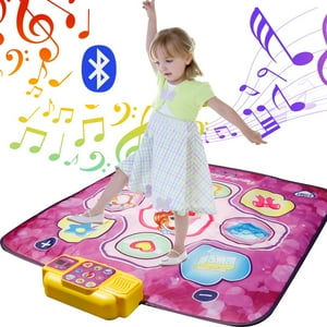 Bluetooth Dance Mat Toys for Girls 3-6 Years  Musical Educational Dance Pad Game Toys Christmas Birthday Gifts for Kids NETNEW