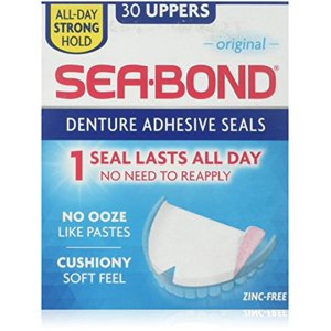 Sea Bond Secure Denture Adhesive Seals, Original Uppers, 30 Count (Pack of 16) Sea-Bond