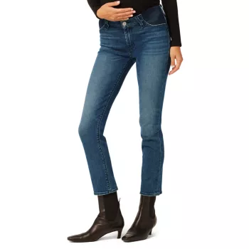 Прямые джинсы для беременных Nico со средней посадкой до щиколотки Hudson Jeans