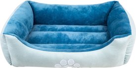 HappyCare Textiles Reversible Signature Bolster Dog Bed, Medium Happycare Textiles