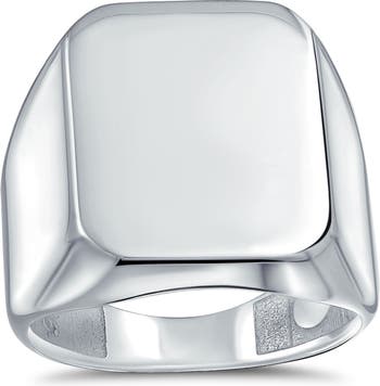Мужское кольцо из стерлингового серебра с гравировкой Bling Jewelry