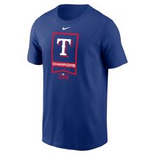 Мужская футболка с графическим баннером Nike Texas Rangers World Series Champions MLB