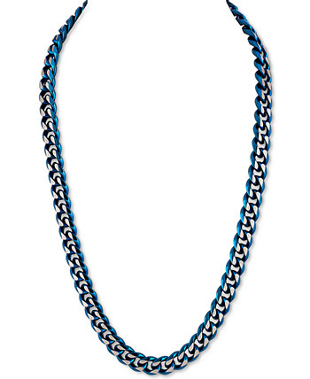 Двухцветное колье-цепочка Curb Link длиной 22 дюйма, созданное для Macy's Esquire Men's Jewelry