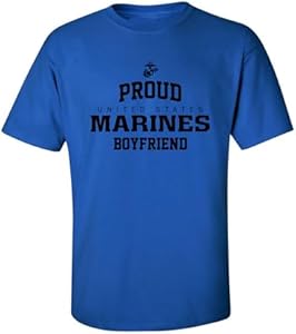 Proud Marines Boyfriend Adult Short Sleeve T-Shirt Zerogravitee