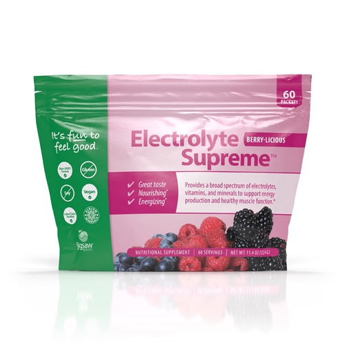 Jigsaw Health Electrolyte Supreme™ Berry-Licious — 60 порций Jigsaw Health