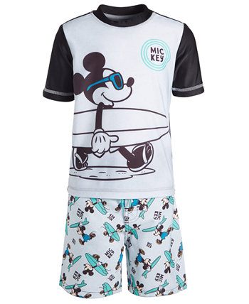 Рашгард и плавки для мальчиков для малышей, набор из 2 предметов Mickey Mouse