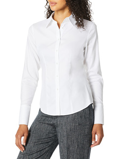 Блузка на пуговицах с длинным рукавом и без морщин Calvin Klein