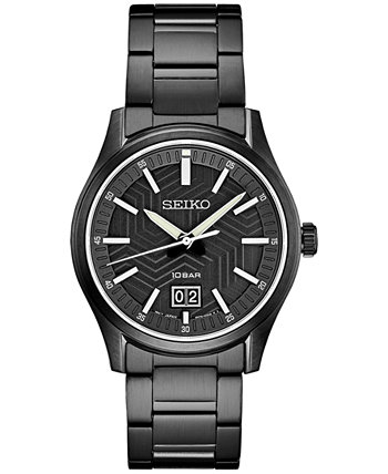 Мужские часы Essentials с черным браслетом из нержавеющей стали с ионным покрытием 40 мм SEI
