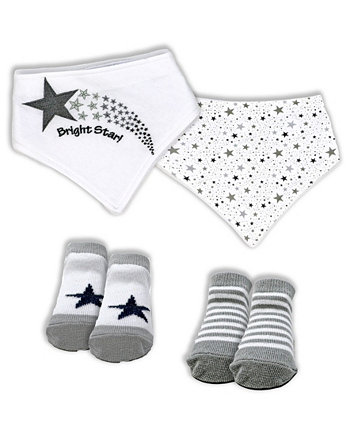 Baby Boys and Girls Star Accessory, 4 Piece Set Tendertyme