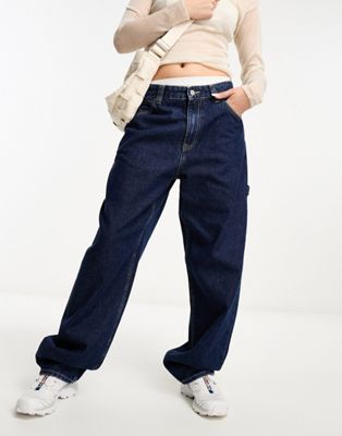 Темно-галечные джинсы в стиле карго в стиле ретро Dr Denim Faye Worker Dr Denim