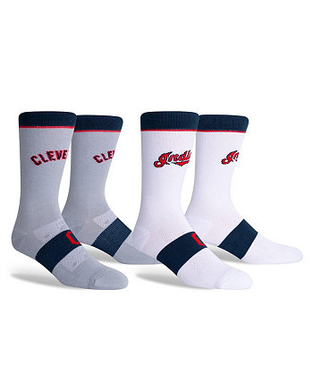 Набор из двух мужских носков для домашней и выездной формы Cleveland Guardians Crew Crew PKWY