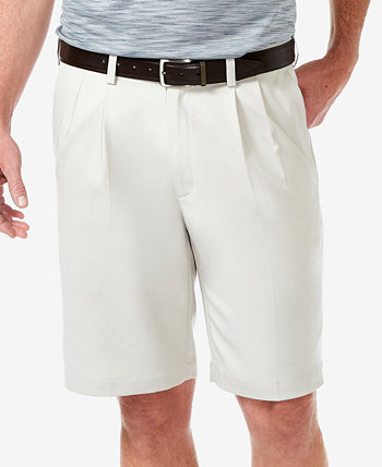 Мужские шорты HAGGAR Cool 18 PRO® Classic-Fit Stretch Pleated 9.5 (24.13 см) HAGGAR