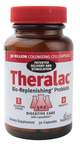 Master Supplements Theralac® Bio-Replenishing™ Пробиотик -- 30 миллиардов КОЕ -- 30 капсул Master Supplements