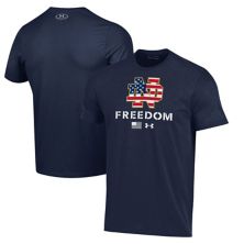 Мужская футболка Under Armour темно-синего цвета с изображением флага ирландской свободы Нотр-Дам Under Armour