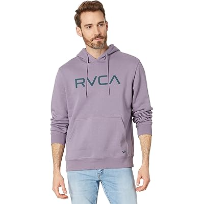 Облегающее худи Big RVCA с капюшоном, с кенгуру-карманом, 80% хлопка, 20% полиэстера Rvca