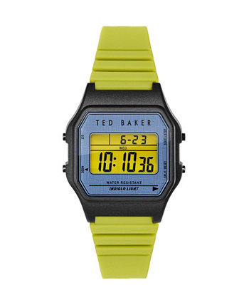 Часы унисекс Ted 80's с браслетом из зеленой смолы, 35,5 мм Ted Baker