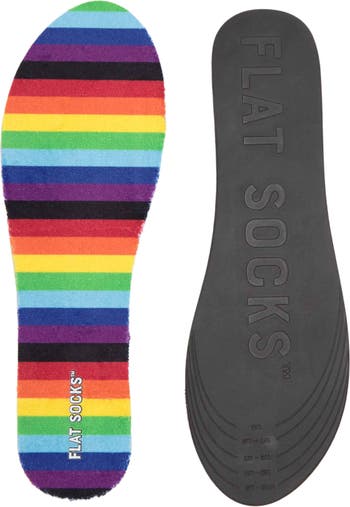 Маленькая махровая плоская стелька для носков Flat Socks