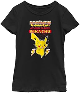 Pokemon Pikachu Battle Girls Short Sleeve Tee Shirt Pokemon