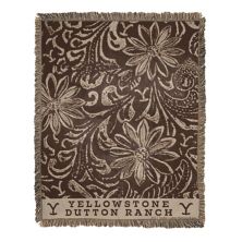 Yellowstone Floral Dutton Ranch Jacquard Throw Licensed Character