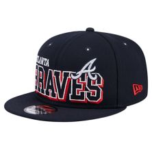 Men's New Era Navy Atlanta Braves Game Day Bold 9FIFTY Snapback Hat New Era