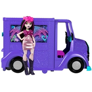 Monster High Draculaura Doll and Fangtastic Rockin’ Food Truck Playset with 13+ Themed Accessoriescessories Monster High