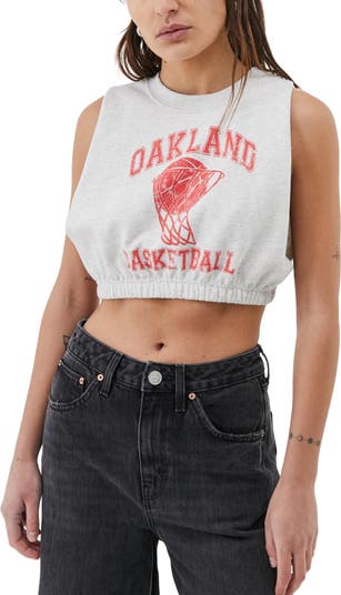 Укороченная женская толстовка без рукавов Oakland Urban Outfitters Oakland BDG