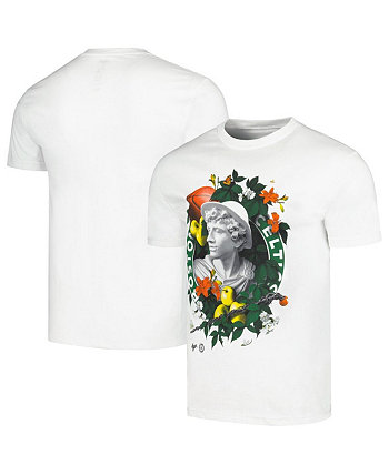 Мужская и женская белая футболка NBA x Kathy Ager Boston Celtics Identify Artist Series