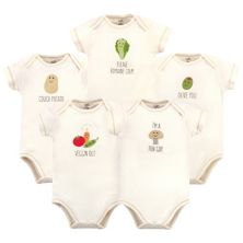 Touched by Nature Organic Cotton Bodysuits 5pk, Mushroom Touched by Nature