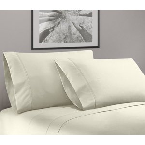 Greek Key Ultra Soft 1800 Series Egyptian Comfort 4 Piece Sheet Set (Full, Cream) Home Sweet Home Dreams