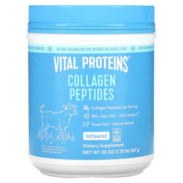 Коллагеновые пептиды, без вкуса, 1,25 фунта (567 г) VITAL PROTEINS