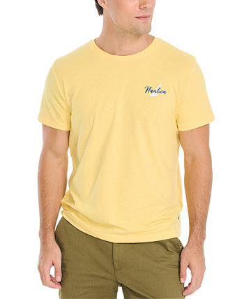 Мужская хлопковая футболка с логотипом и принтом Пальма Nautica Nautica