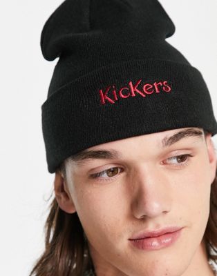 Черная шапка Kickers с вышивкой логотипа Kickers