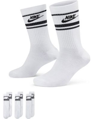 Комплект из трех пар носков Nike Essential белого/черного цвета Nike