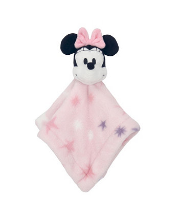 Disney Baby Minnie Mouse Stars Pink Lovey/Security Blanket Lambs & Ivy