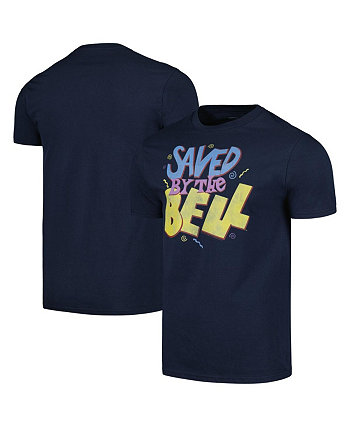 Men's Navy Saved by the Bell Faded Squiggles T-shirt American Classics