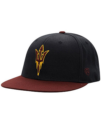 Мужская двухцветная приталенная шляпа черного, бордового цвета штата Аризона Sun Devils Team Top of the World