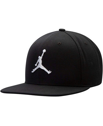 Черная, белая мужская регулируемая шляпа Jumpman Pro Logo Snapback Jordan