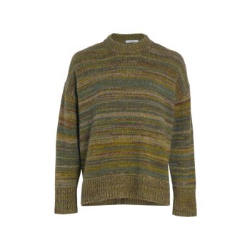 Boxy Striped-Knit Sweater CO