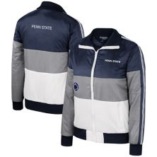 Женская серая куртка-пуховик с молнией во всю длину The Wild Collective Penn State Nittany Lions в стиле колор-блок Unbranded