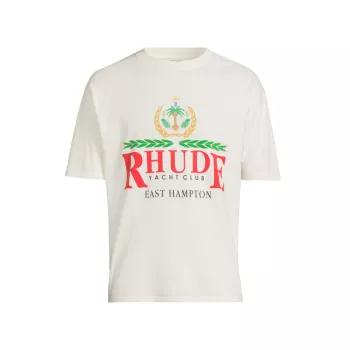 East Hampton Crest Cotton T-Shirt R H U D E
