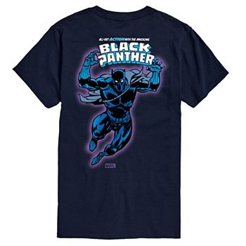 Men's Black Panther All-Out Action Comic Graphic Tee Marvel