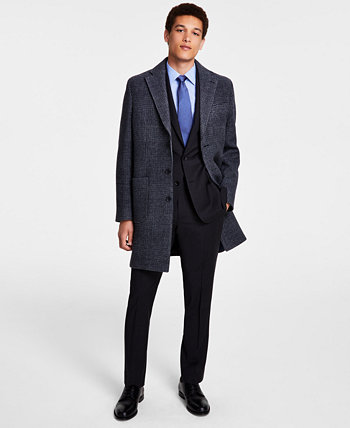 Мужское двустороннее пальто из смесовой шерсти в клетку Brooks Brothers