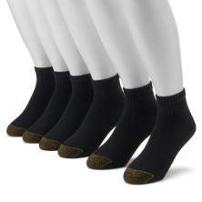 Мужские носки GOLDTOE®, 6 пар четвертных носков GOLDTOE